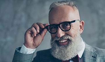 Glasses Good-looking Senior Gentleman